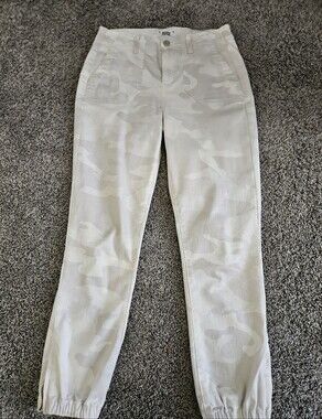 Paige Women's White Camoflage Denim Joggers Size 26